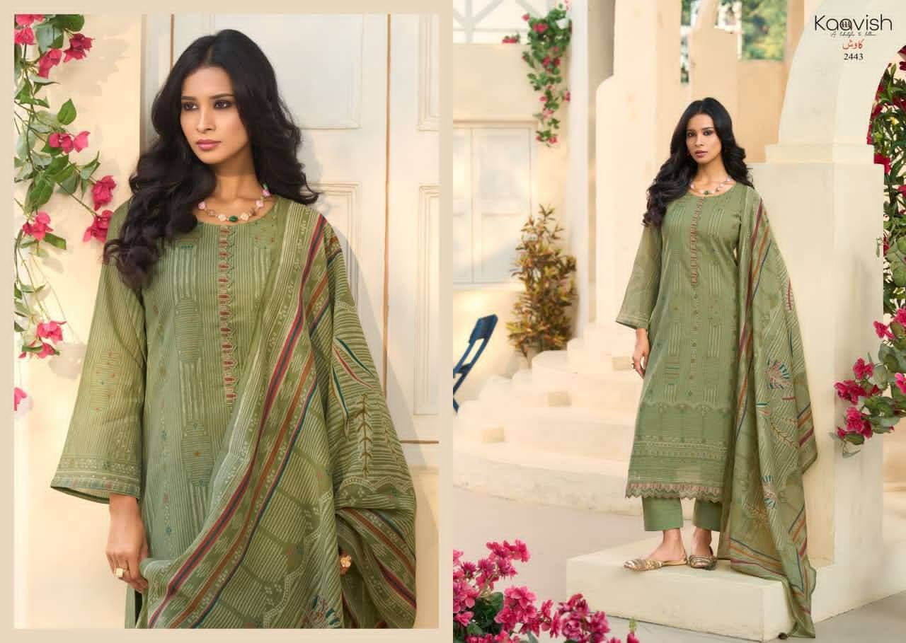 ROSE By KAAVISH 2441 To 2446 Series Stylish Beautiful Colourful PURE MUL CHANDERI Dresses At Wholesale Price